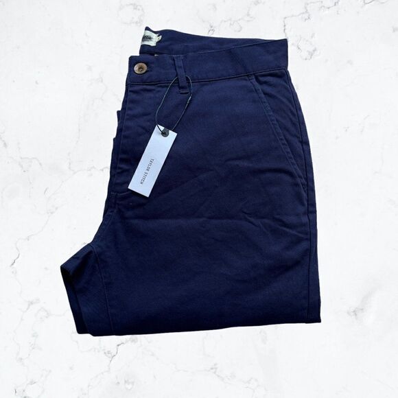 NWT Taylor Stitch Democratic Chino Size 29 Organic Navy Pants Zip Fly Blue - Picture 2 of 7